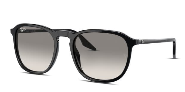 Ray Ban RB2203 black frame with clear gradient grey lenses. Lenses provide 100 UV protection