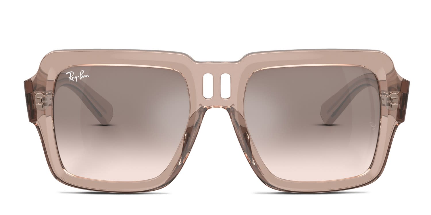 Ray-Ban RB4408 Magellan Clear, Brown glasses - Clear / Brown - Frontal View