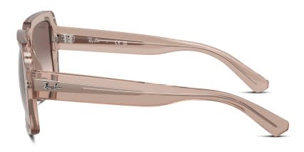 Ray-Ban RB4408 Magellan Clear, Brown glasses - Clear / Brown - Side View