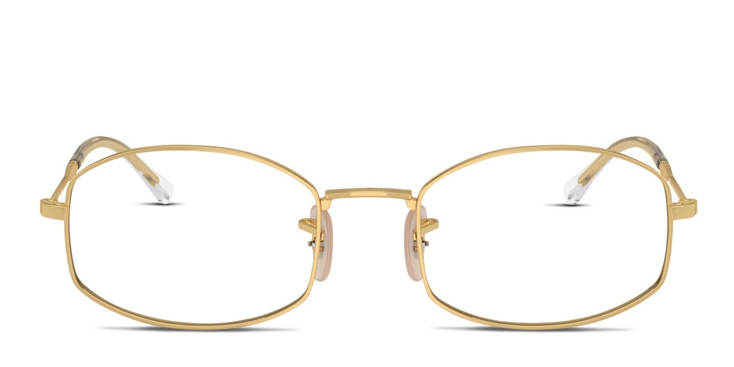Ray-Ban RX6510 Gold glasses - Gold - Frontal View