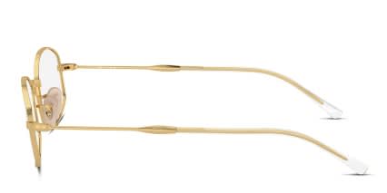 Ray-Ban RX6510 Gold glasses - Gold - Side View