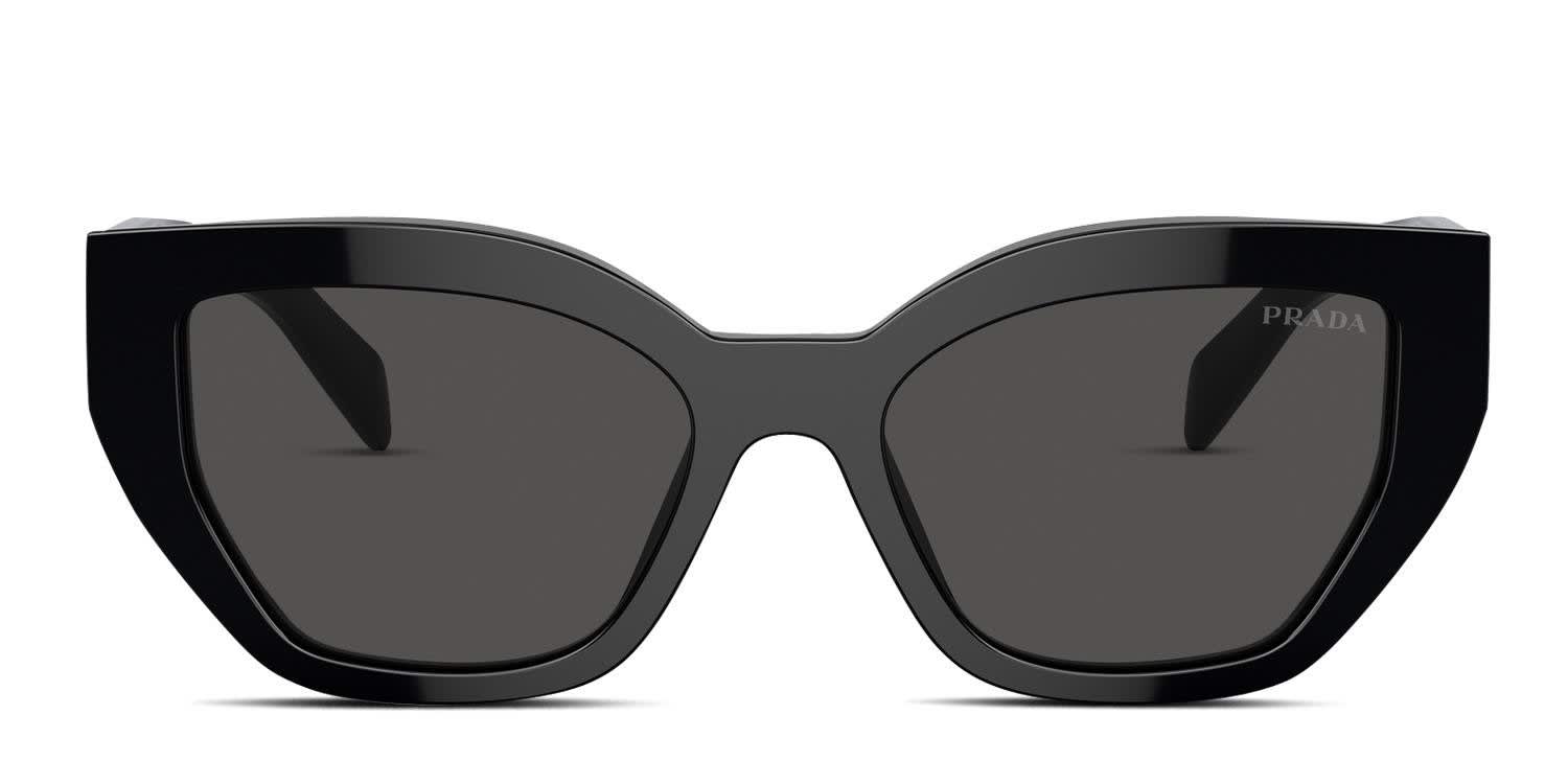 Prada PRA09S Shiny Black glasses - Shiny Black - Frontal View