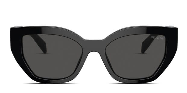 Prada PRA09S Shiny Black Prescription Sunglasses