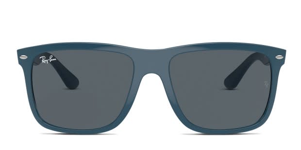 Ray Ban RB4547 Boyfriend Two blue frame with blue lenses. Lenses provide 100 UV protection