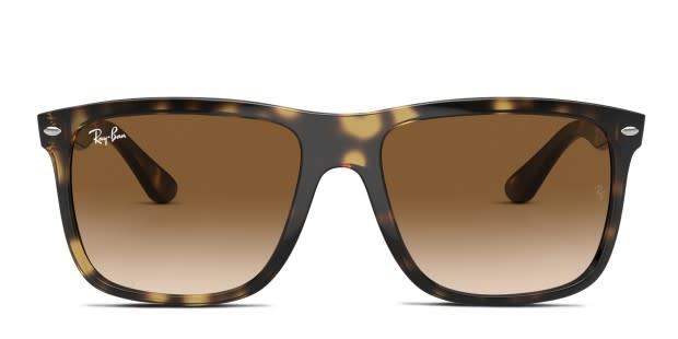 Ray-Ban RB4547 Boyfriend Two tortoise frame with light brown lenses. Lenses  provide 100% UV protection.