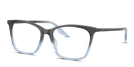 Ray-Ban RX5422 Blue glasses - Blue - Angle View