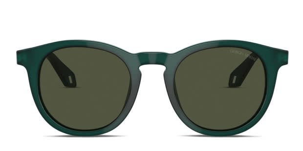 Giorgio Armani Sunglasses AR8192 6044/31 Opal Green Round Frames w/ Green Lenses 7.5% Off on Giorgio Armani Sunglasses AR8192 6044/31 Opal  main image 2