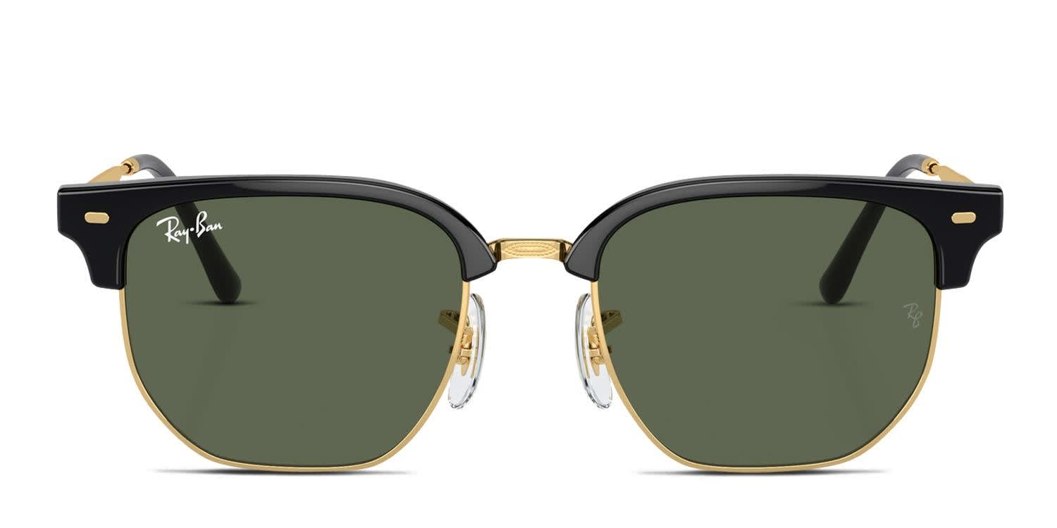 Ray-Ban RJ9116S Junior New Clubmaster Kids Black, Gold glasses - Black / Gold - Frontal View