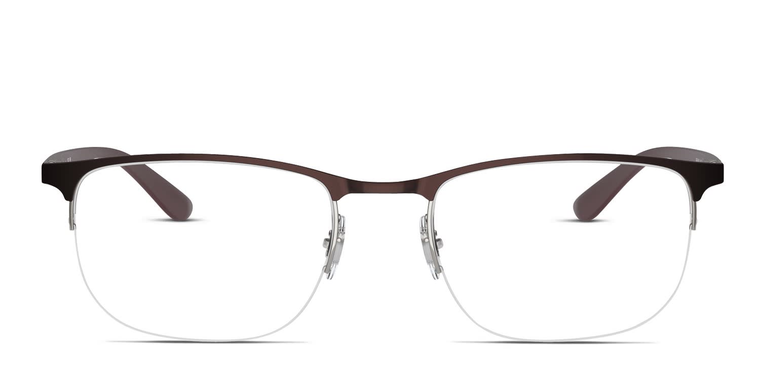 メガネピアスブラウン Ray-Ban RX6513 brown , gunmetal frame
