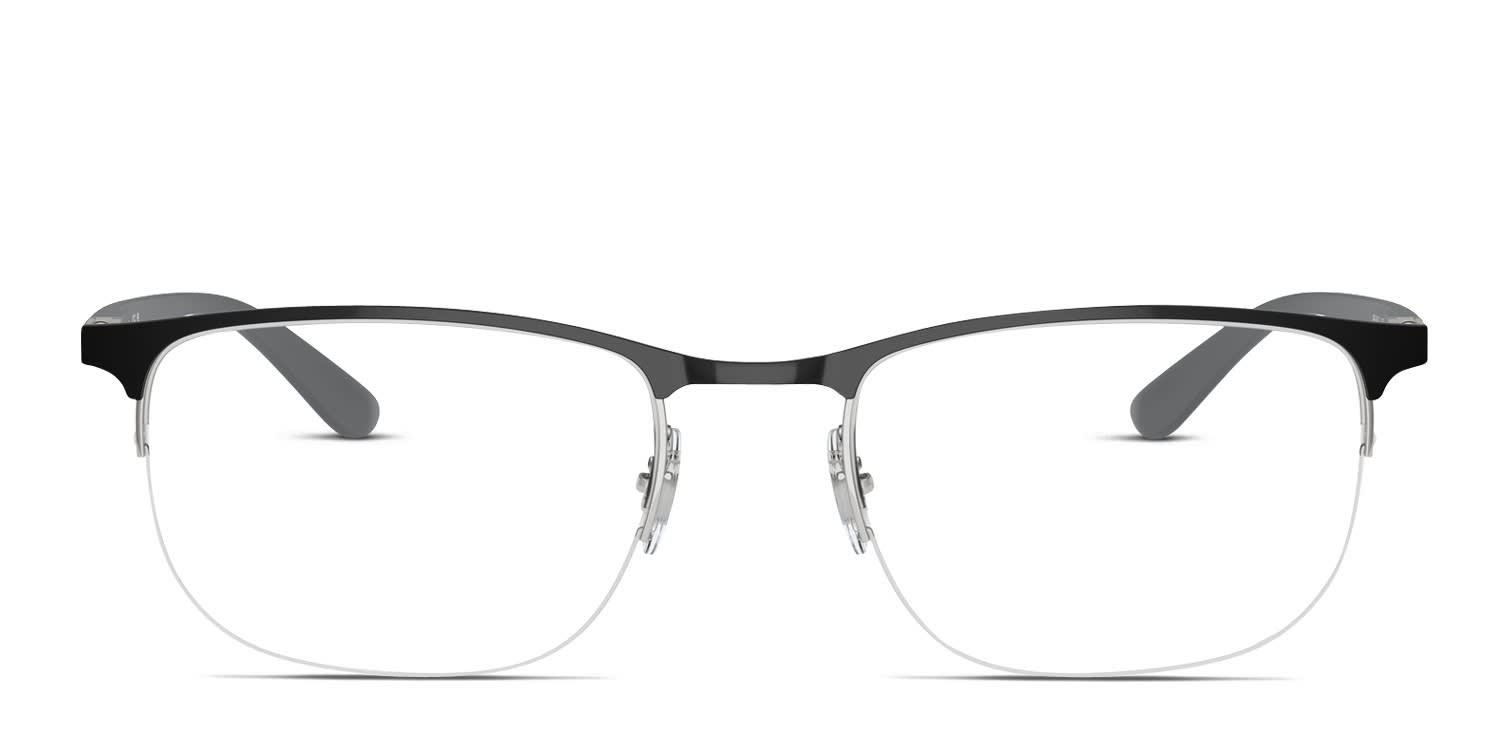 Ray-Ban RX6513 Black, Silver glasses - Black / Silver - Frontal View