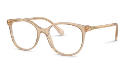 Swarovski SK2002 Brown glasses - Brown - Angle View