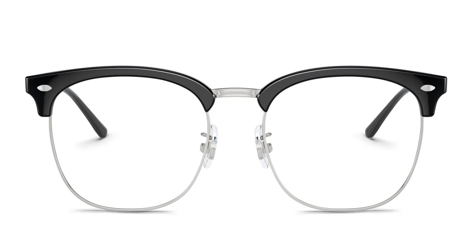 Ray-Ban RX7318D Black, Silver glasses - Black / Silver - Frontal View
