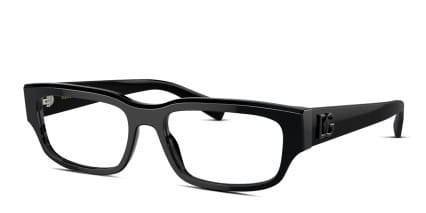 Dolce & Gabbana DG3381 Black glasses - Black - Angle View