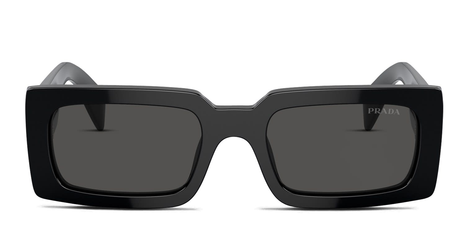 Prada PRA07S Black, Gray glasses - Black / Gray - Frontal View