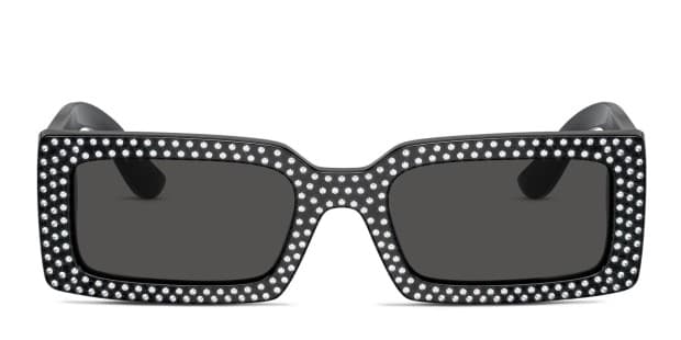 Dolce & Gabbana DG4447B Black, Glitter Prescription Sunglasses