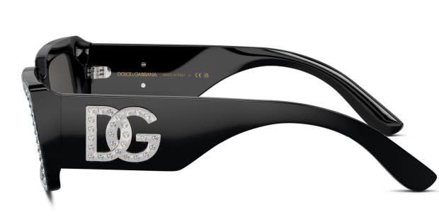 Dolce & Gabbana DG4447B Black, Glitter Prescription Sunglasses