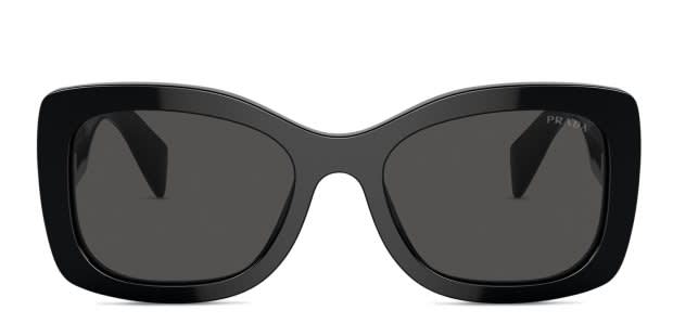 Prada PRA08S Shiny Black Prescription Sunglasses display picture 1