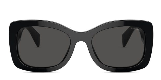Prada PRA08S Shiny Black Prescription Sunglasses Prada PRA08S Shiny Black Prescription Sunglasses