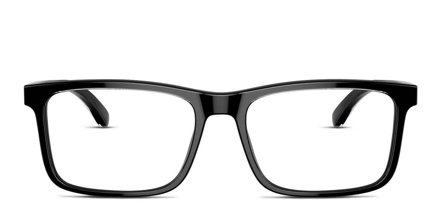 Emporio Armani EA3227 Black, Clear glasses - Black / Clear - Frontal View