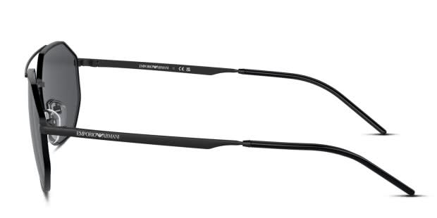 EMPORIO ARMANI メッシュベスト ブラック 50 Emporio Armani EA2147 black frame with dark grey lenses. Lenses