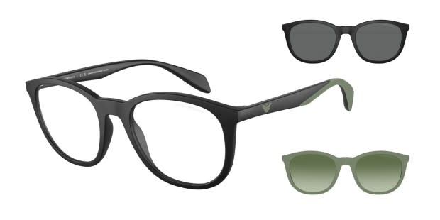 Emporio Armani EA4211 w Clip On Matte Black Prescription Eyeglasses