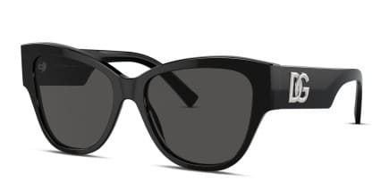 Dolce & Gabbana DG4449 Shiny Black glasses - Shiny Black - Angle View