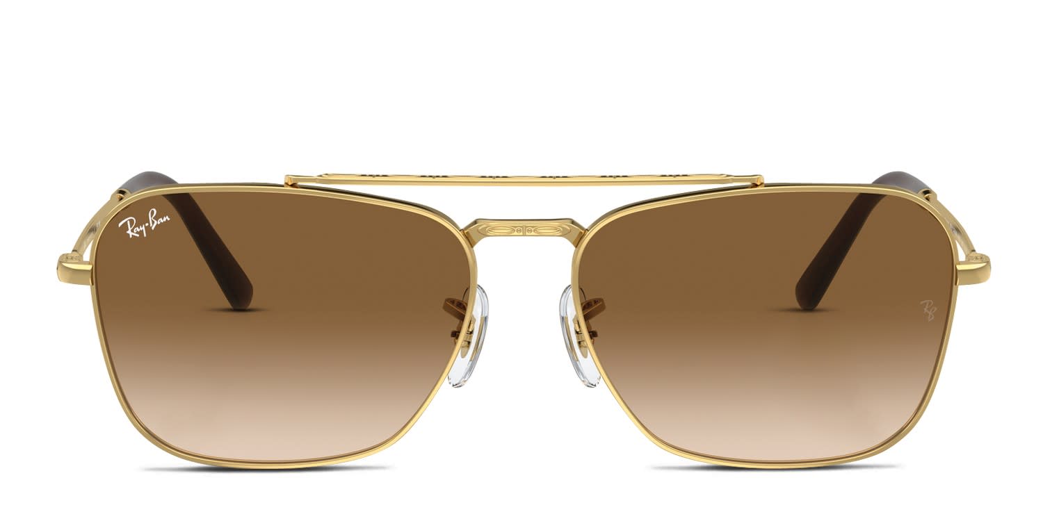 【希少】Ray-Ban NEW CARAVAN ゴールドフレーム　USA製 Ray-Ban RB3636 New Caravan gold frame with clear gradient brown