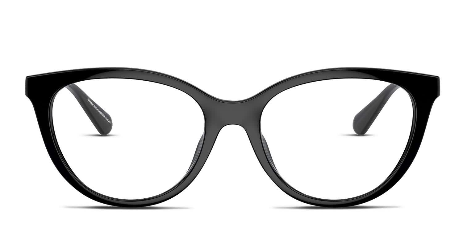 Emporio Armani EA4213U w/Clip-On Shiny Black glasses - Shiny Black - Frontal View
