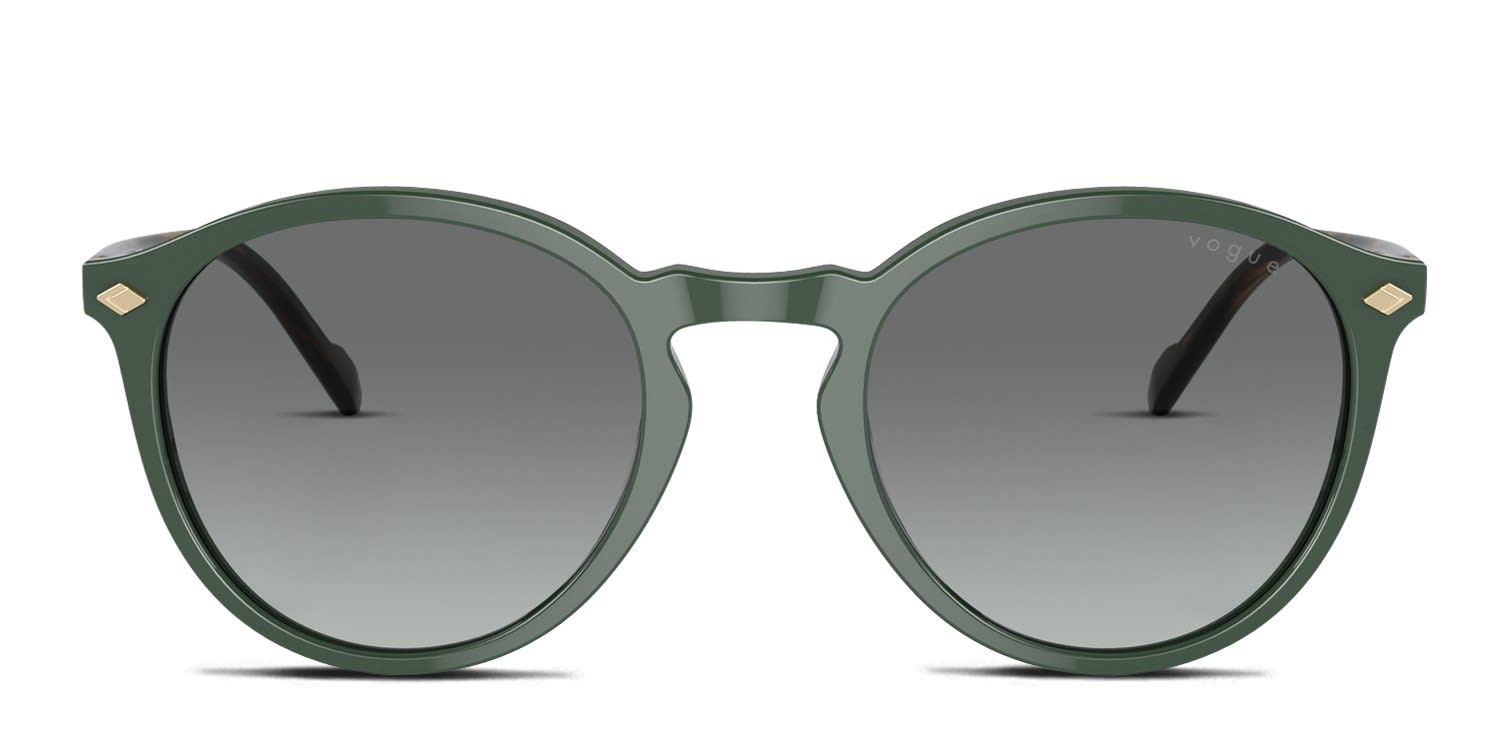 Vogue Sunglasses VO3225-S 424 Silver Round Frames with Green Lenses 50-20-130 Costa Gradient Brown and Blue Sunglasses main image 3