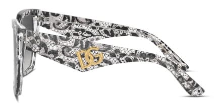 Dolce & Gabbana DG4438 Black glasses - Black / Gray - Side View