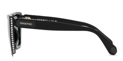Swarovski SK6013 Shiny Black glasses - Shiny Black - Side View