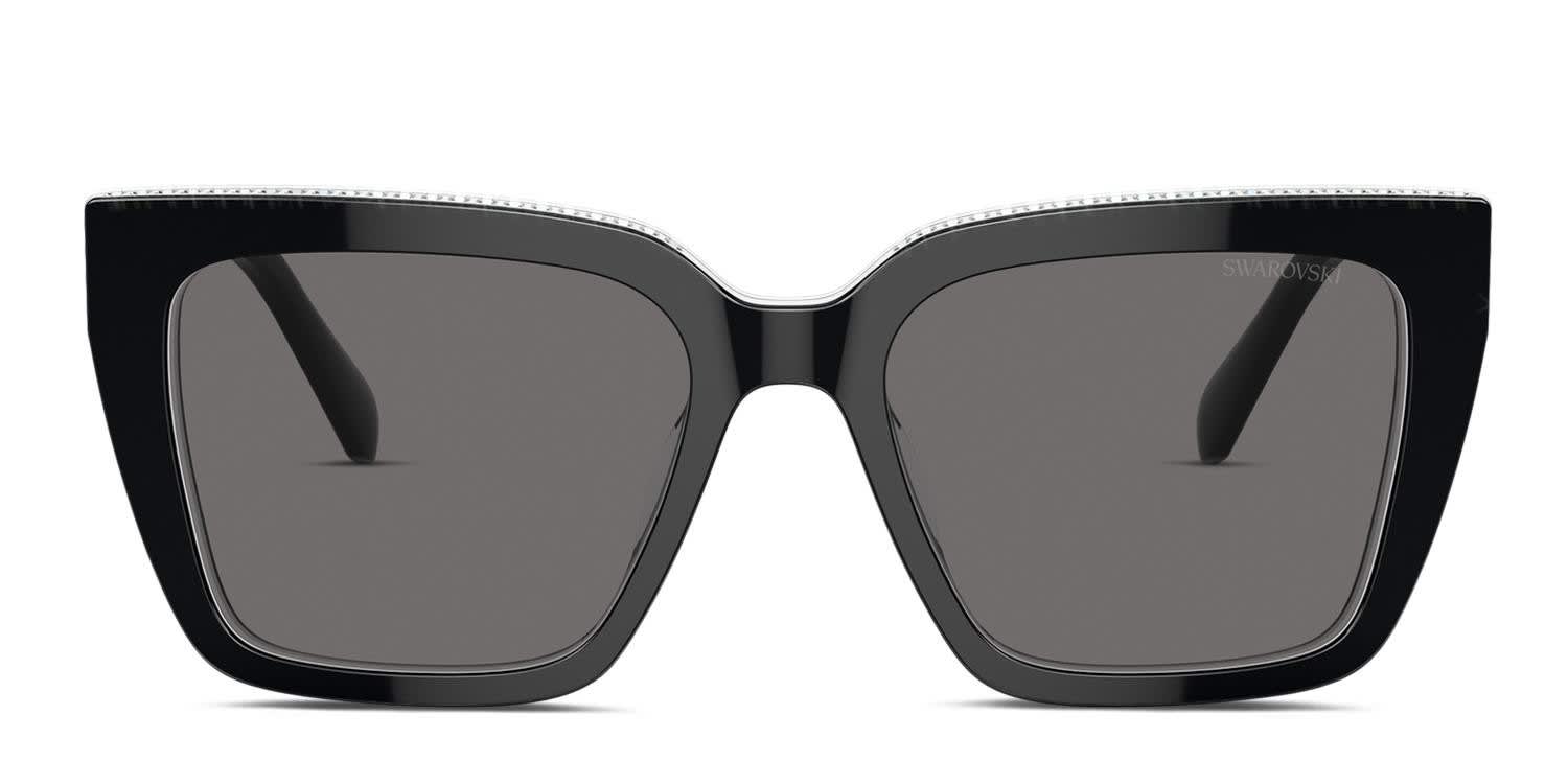 Swarovski SK6013 Black glasses - Black - Frontal View