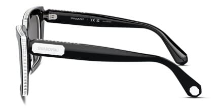 Swarovski SK6013 Black glasses - Black - Side View