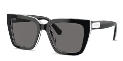 Swarovski SK6013 Black glasses - Black - Angle View