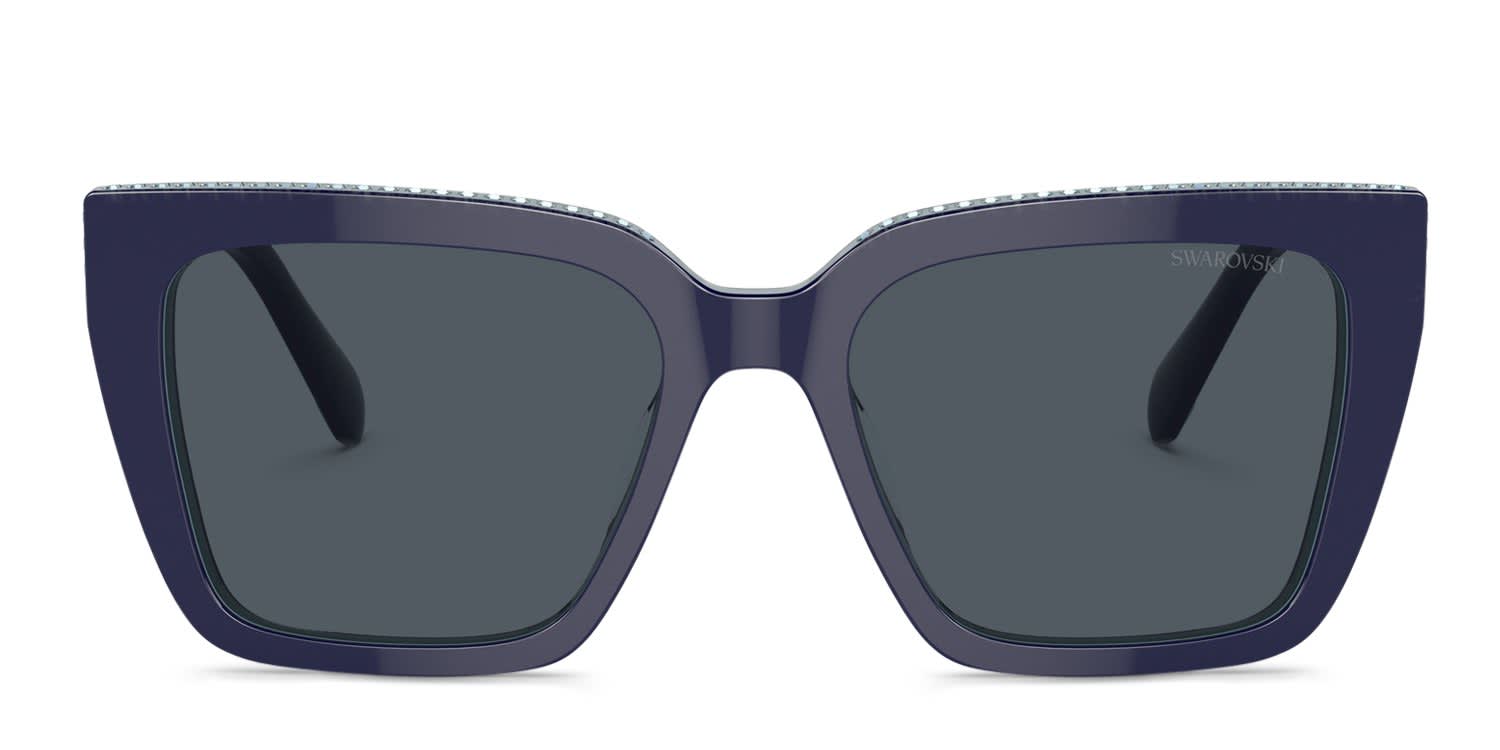 Swarovski SK6013 Blue glasses - Blue - Frontal View