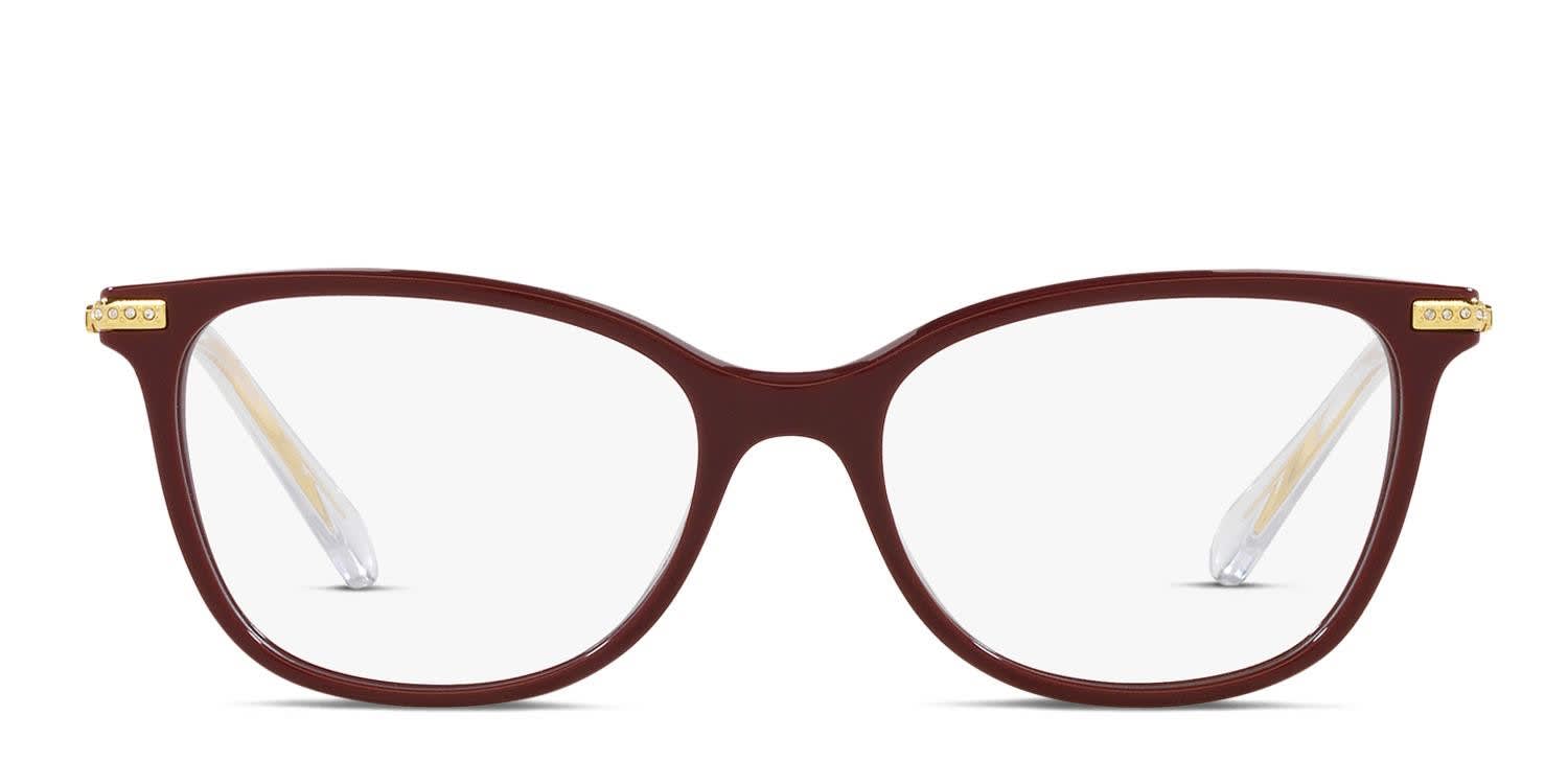 Swarovski SK2010 Red glasses - Red - Frontal View