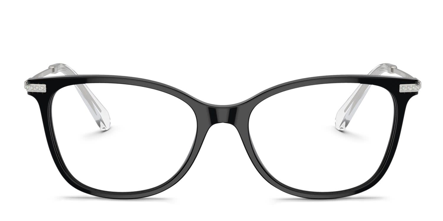Swarovski SK2010 Black glasses - Black - Frontal View