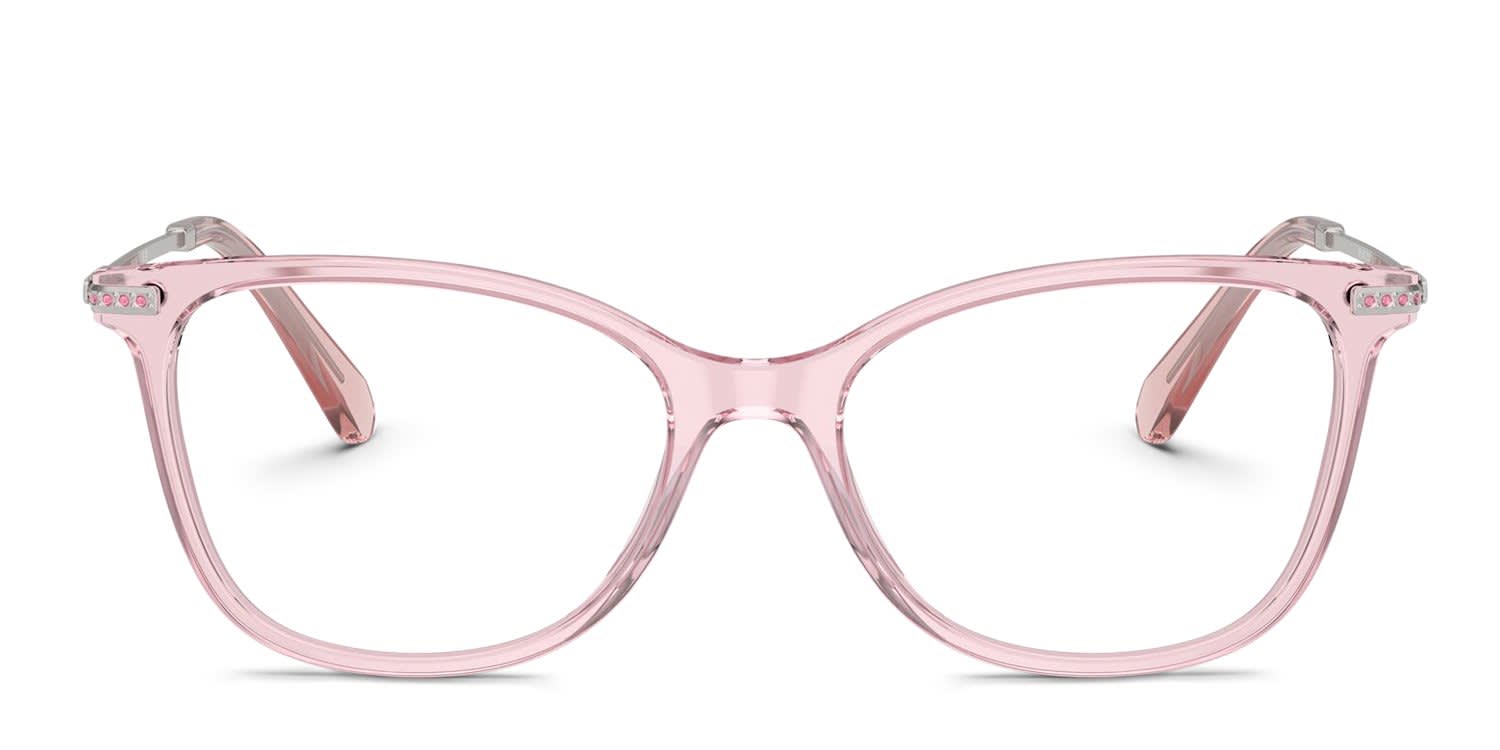 Swarovski SK2010 Clear, Pink glasses - Clear / Pink - Frontal View