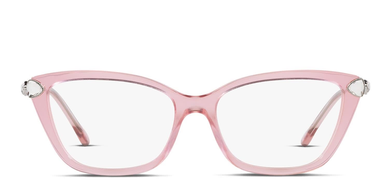 Swarovski SK2011 Pink, Clear glasses - Pink / Clear - Frontal View