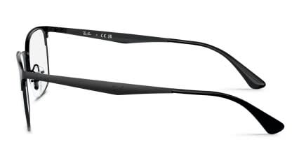 Ray-Ban RX6421 Black glasses - Black - Side View
