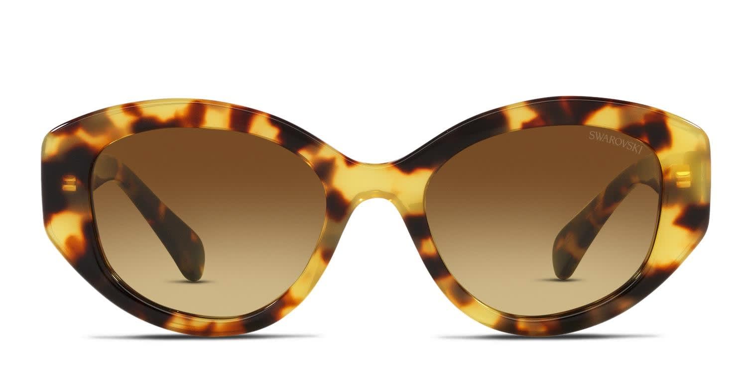 Swarovski SK6005 Tortoise, Yellow glasses - Tortoise / Yellow - Frontal View