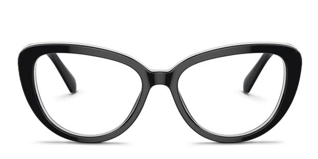 Swarovski SK2014 black , white frame