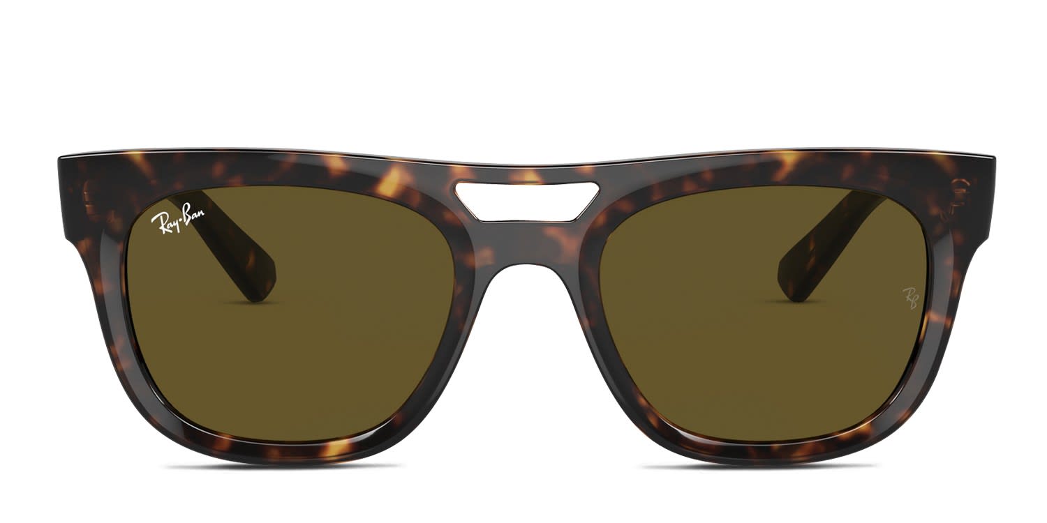 Ray-Ban RB4426 Phil tortoise frame with dark brown lenses. Lenses ...