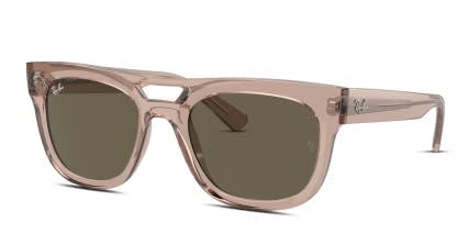 Ray-Ban RB4426 Phil Clear, Brown glasses - Clear / Brown - Angle View