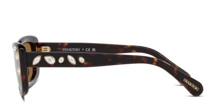 Swarovski SK6008 Tortoise glasses - Tortoise / Glitter - Side View