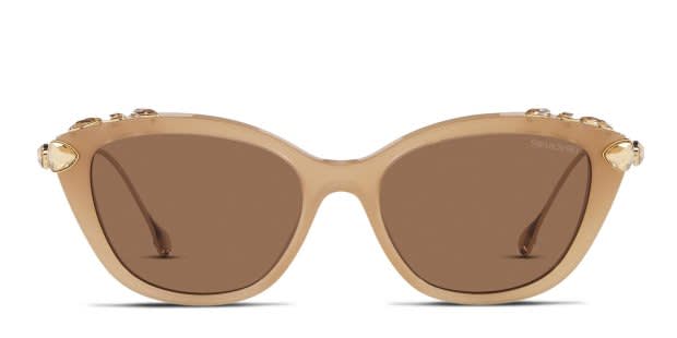 Swarovski SK6010 Beige Prescription Sunglasses display picture 3