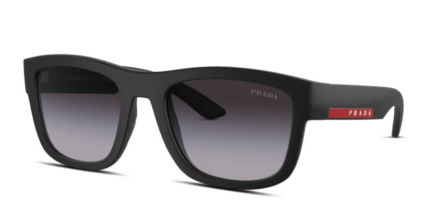 Prada PS01ZS black frame with grey gradient lenses. Lenses