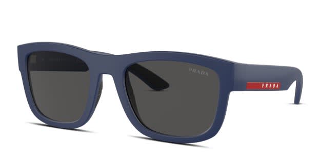 Prada PS01ZS blue , gray frame with dark grey lenses. Lenses  display picture 1