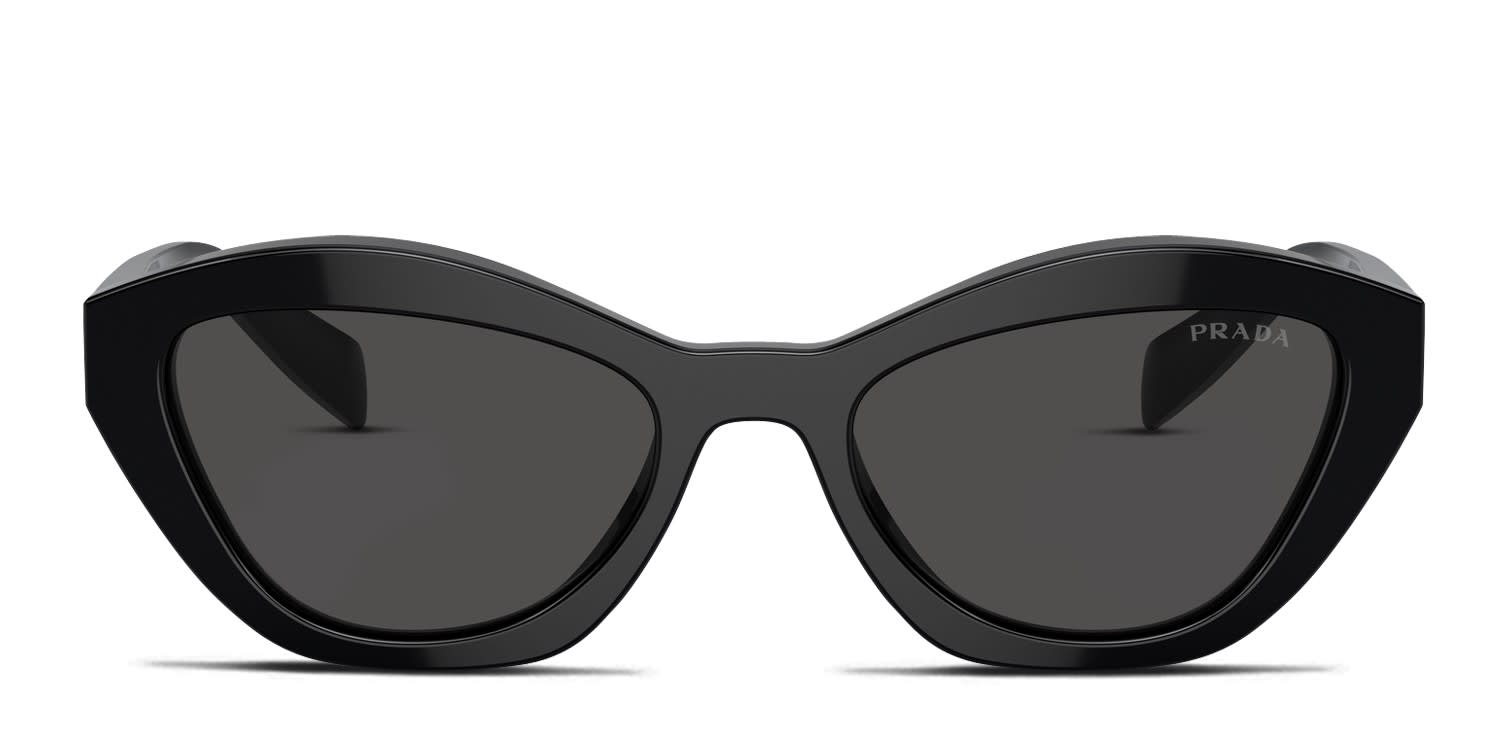 Prada PRA02S Black, Gray glasses - Black / Gray - Frontal View