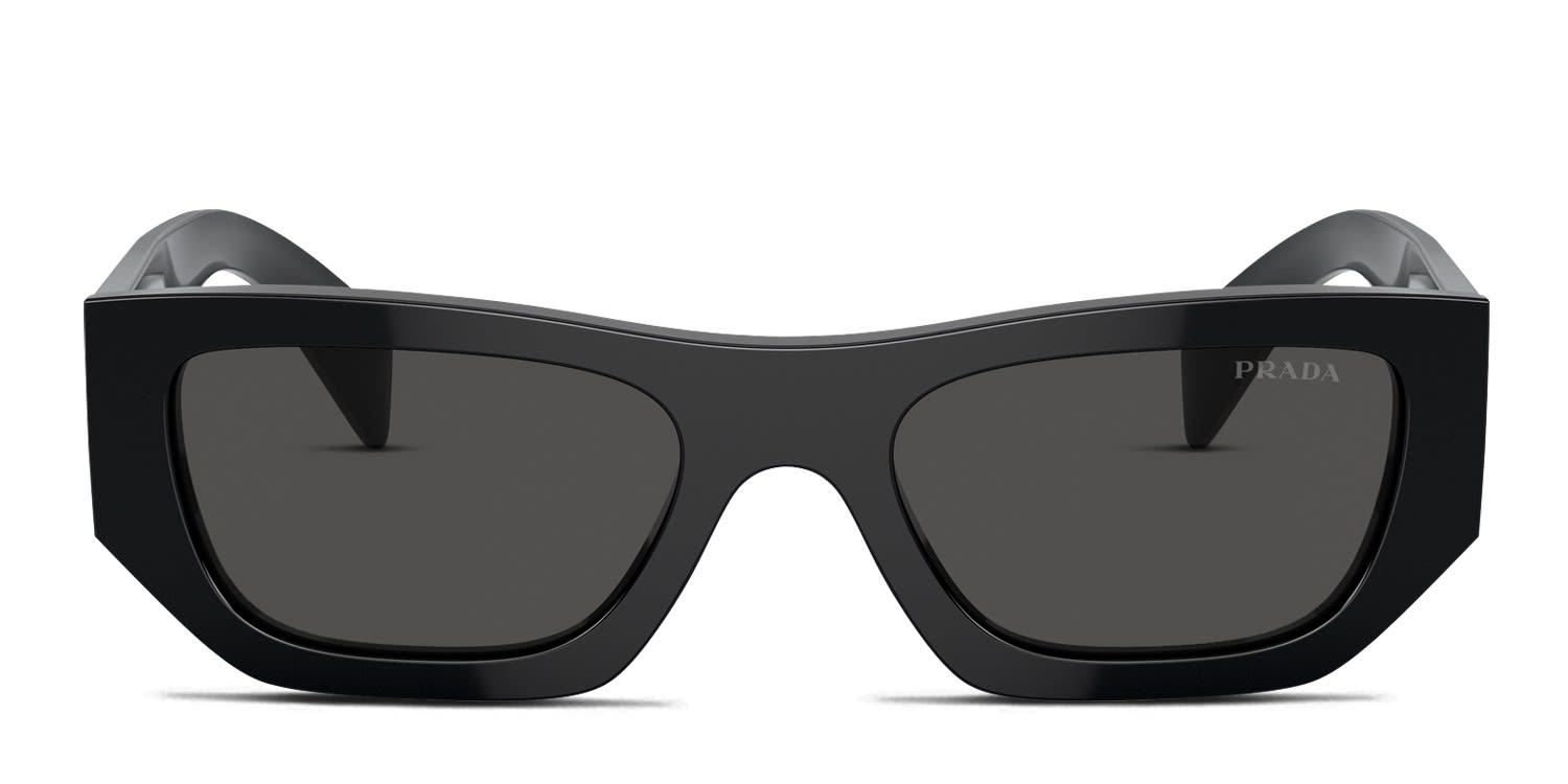 Prada PRA01S Black, Gray glasses - Black / Gray - Frontal View